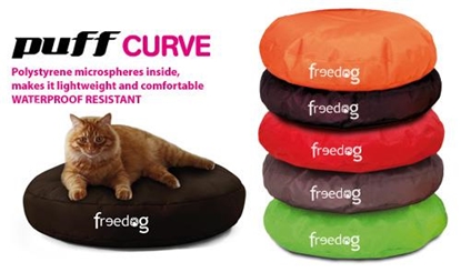 Picture of FREEDOG PUFF CURVE BLACK 40X10CM